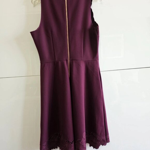 Ted Baker London Burgundy Midi Dress - Picture 6 of 12